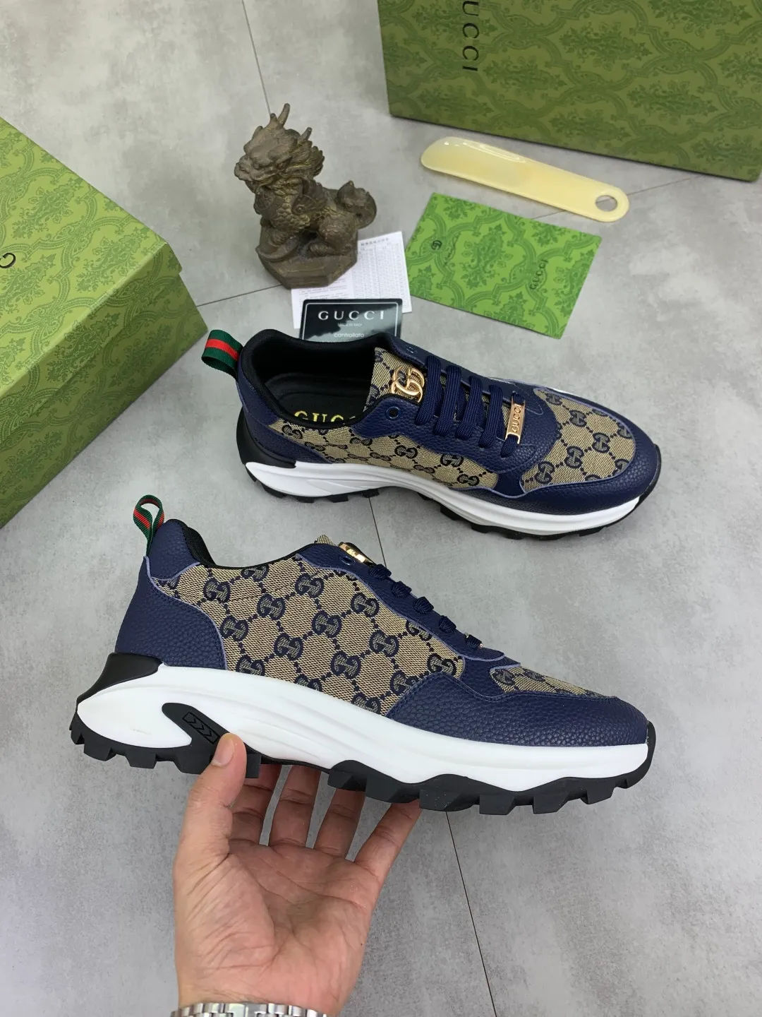 Men's shoes 💰P440💰[New model]🆘 The latest model from Gucci GUCCI official website🎁Classic casual and fashionable men's shoes👟Best model💥The version is simple and elegant, exclusive for trendy men. Unique official website latest brand elements👑Gucci original decoration, fashionable and generous, original soft calfskin fabric➕Comfortable soft first-layer pigskin lining ✅The official website specifies the wear-resistant casual outsole, the classic model is taken in kind🎬Color: 4️⃣colors available😍Number: 38-44
